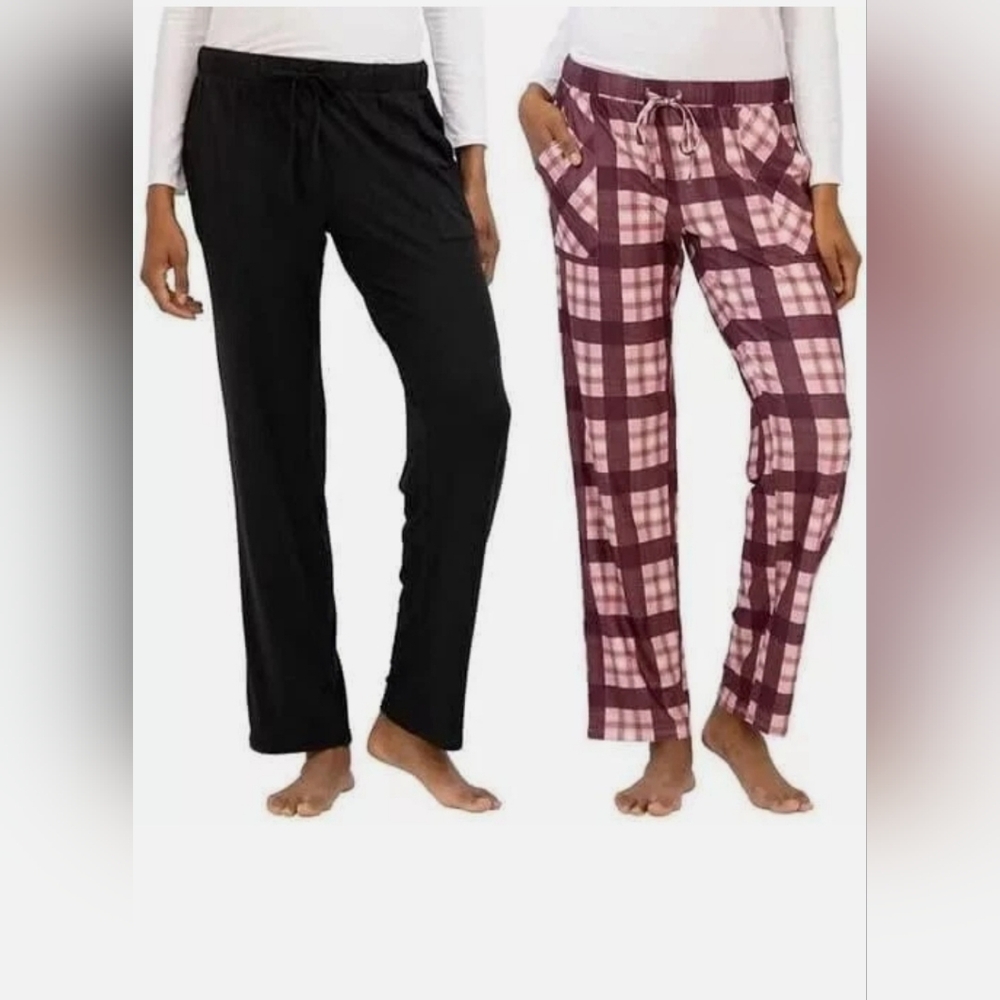 Lucky Brand 2 Pack Straight Leg Lounge Pant With Drawstrings And Pockets